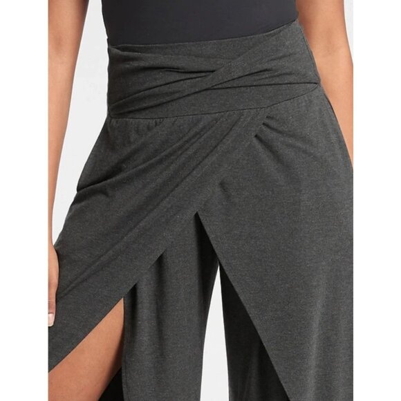Athleta Womens XXS Black Tulip Release Pants Soft Modal Athleisure Yoga Workout - Picture 2 of 16